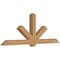 Ekena Millwork Kennewick Timber Gable Bracket, Western Red Cedar, 96"W x 36"H x 5 1/2"D x 5 1/2"F, 9/12 Pitch GBW096X36X0606KEN00SWR - alternate 3